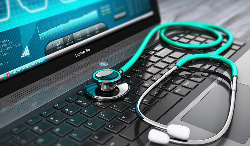 medical computer setup